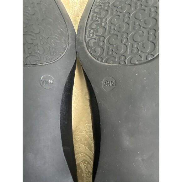 Gianni Bini Square Oval Toe Black Flats Women’s Size 7.5 SEE SCUFFS - Picture 14 of 14